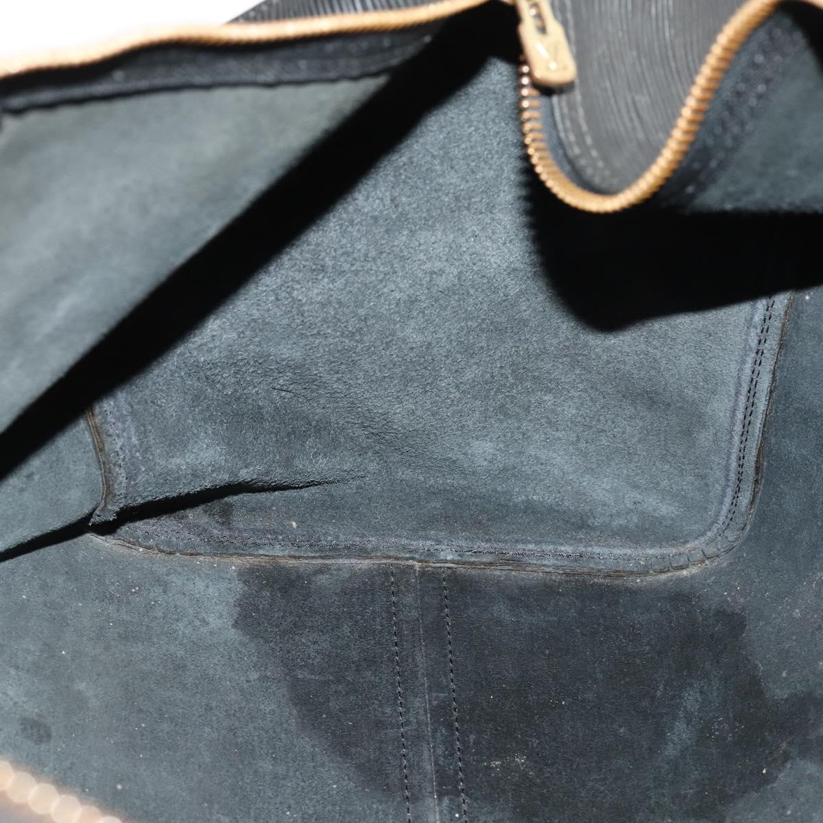 LOUIS VUITTON Epi Keepall 50 Boston Bag Black M42962 LV Auth 169987