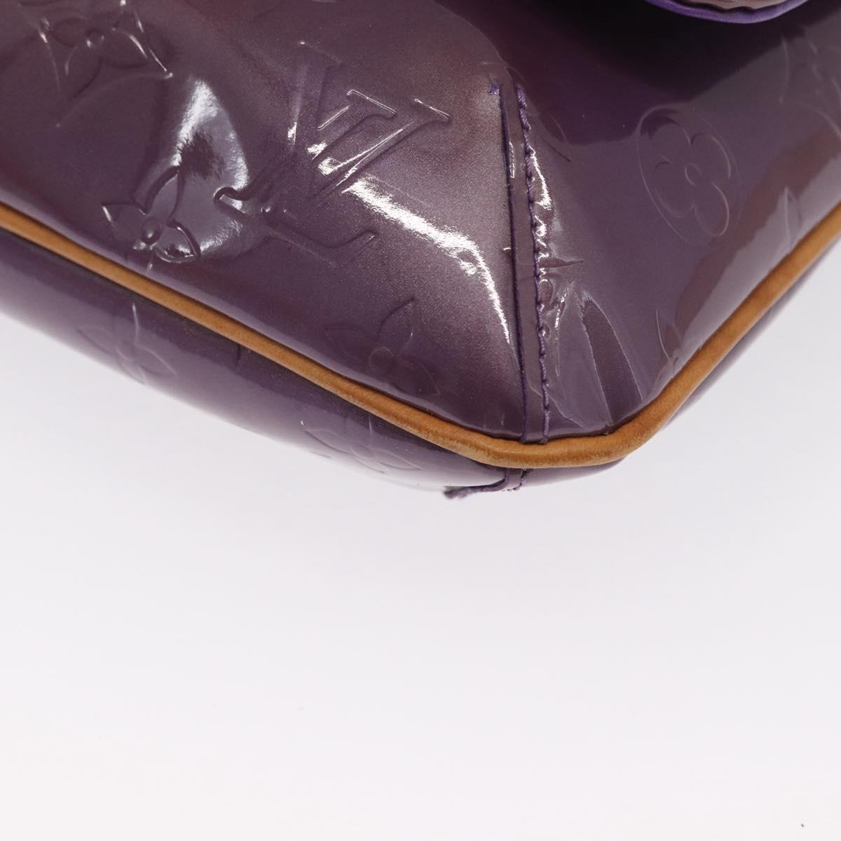 LOUIS VUITTON Vernis Thompson Street Bag Purple Viole M91095 Auth 169990