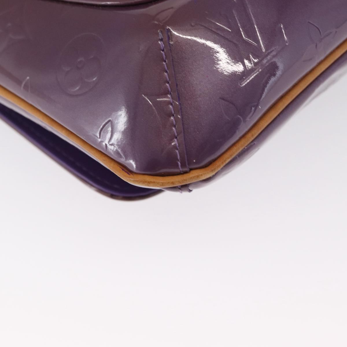 LOUIS VUITTON Vernis Thompson Street Bag Purple Viole M91095 Auth 169990