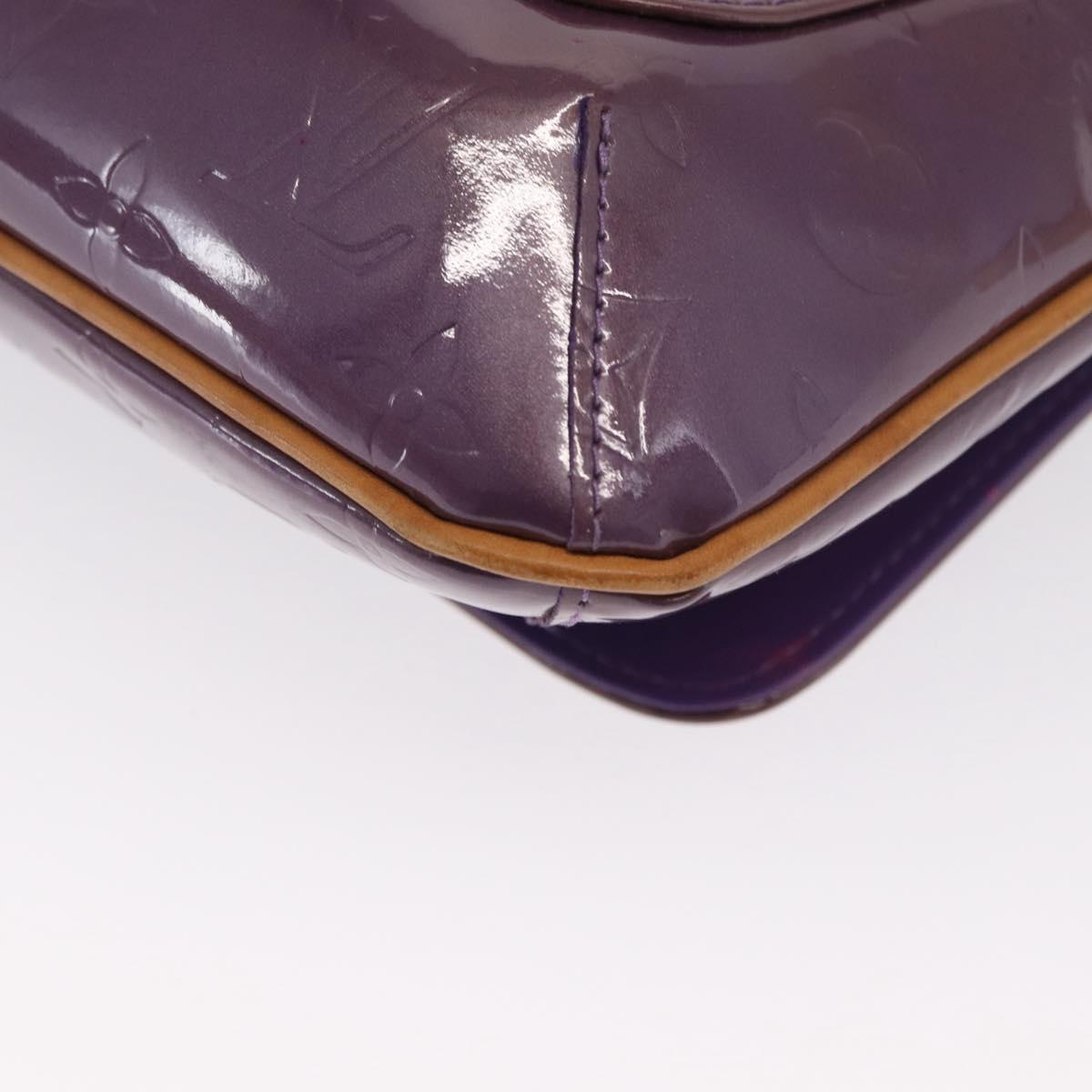 LOUIS VUITTON Vernis Thompson Street Bag Purple Viole M91095 Auth 169990
