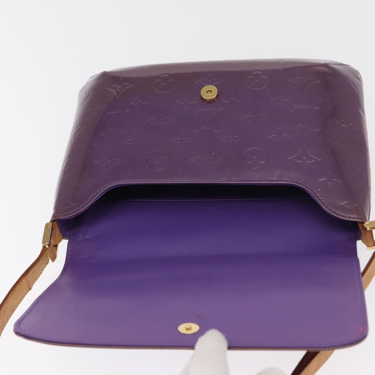 LOUIS VUITTON Vernis Thompson Street Bag Purple Viole M91095 Auth 169990