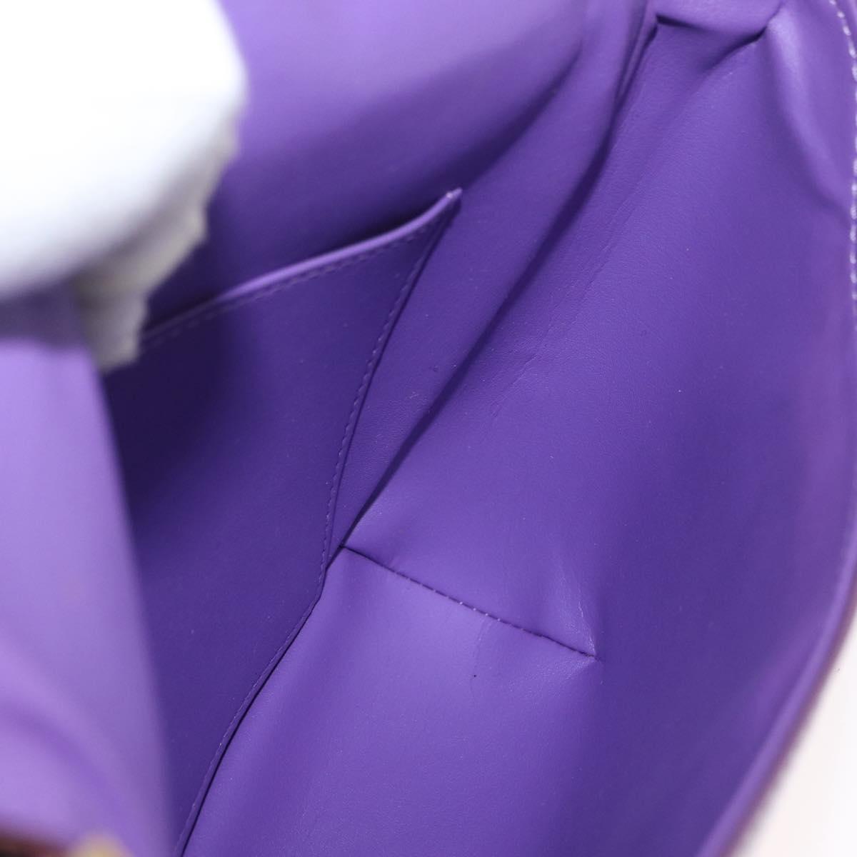 LOUIS VUITTON Vernis Thompson Street Bag Purple Viole M91095 Auth 169990