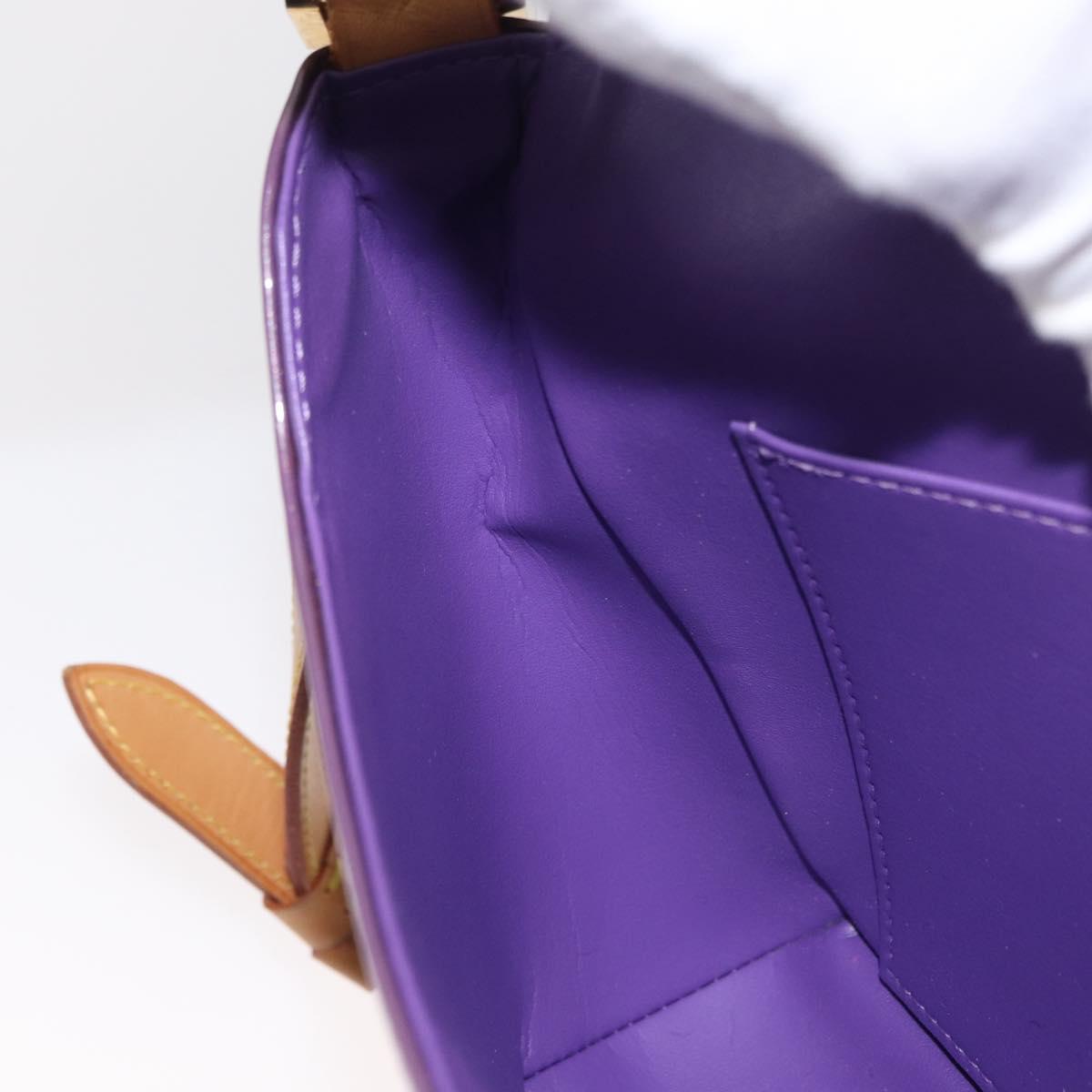 LOUIS VUITTON Vernis Thompson Street Bag Purple Viole M91095 Auth 169990