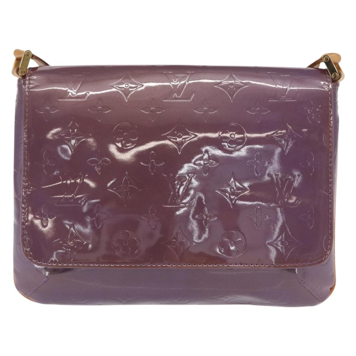 LOUIS VUITTON Vernis Thompson Street Bag Purple Viole M91095 Auth 169990