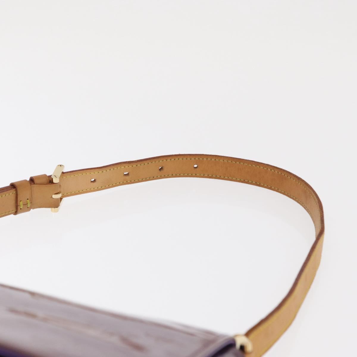 LOUIS VUITTON Vernis Thompson Street Bag Purple Viole M91095 Auth 169990