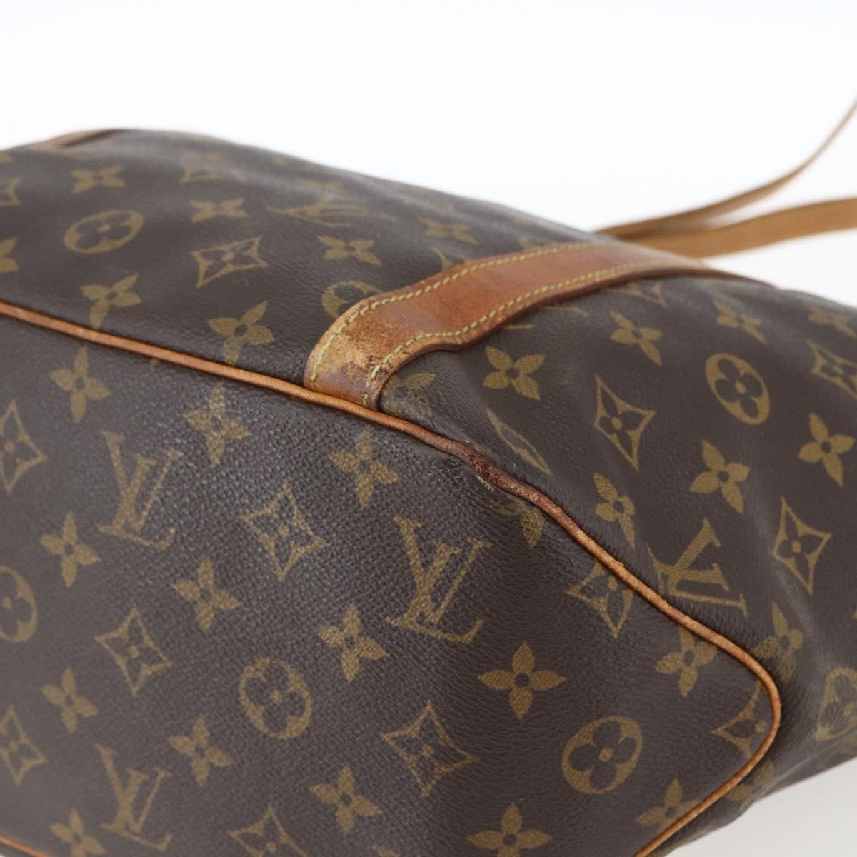 LOUIS VUITTON Monogram Sac Shopping Tote Bag M51108 LV Auth 169996