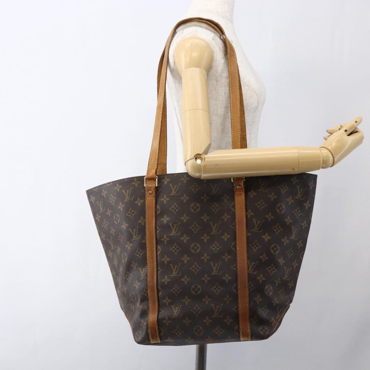 LOUIS VUITTON Monogram Sac Shopping Tote Bag M51108 LV Auth 169996