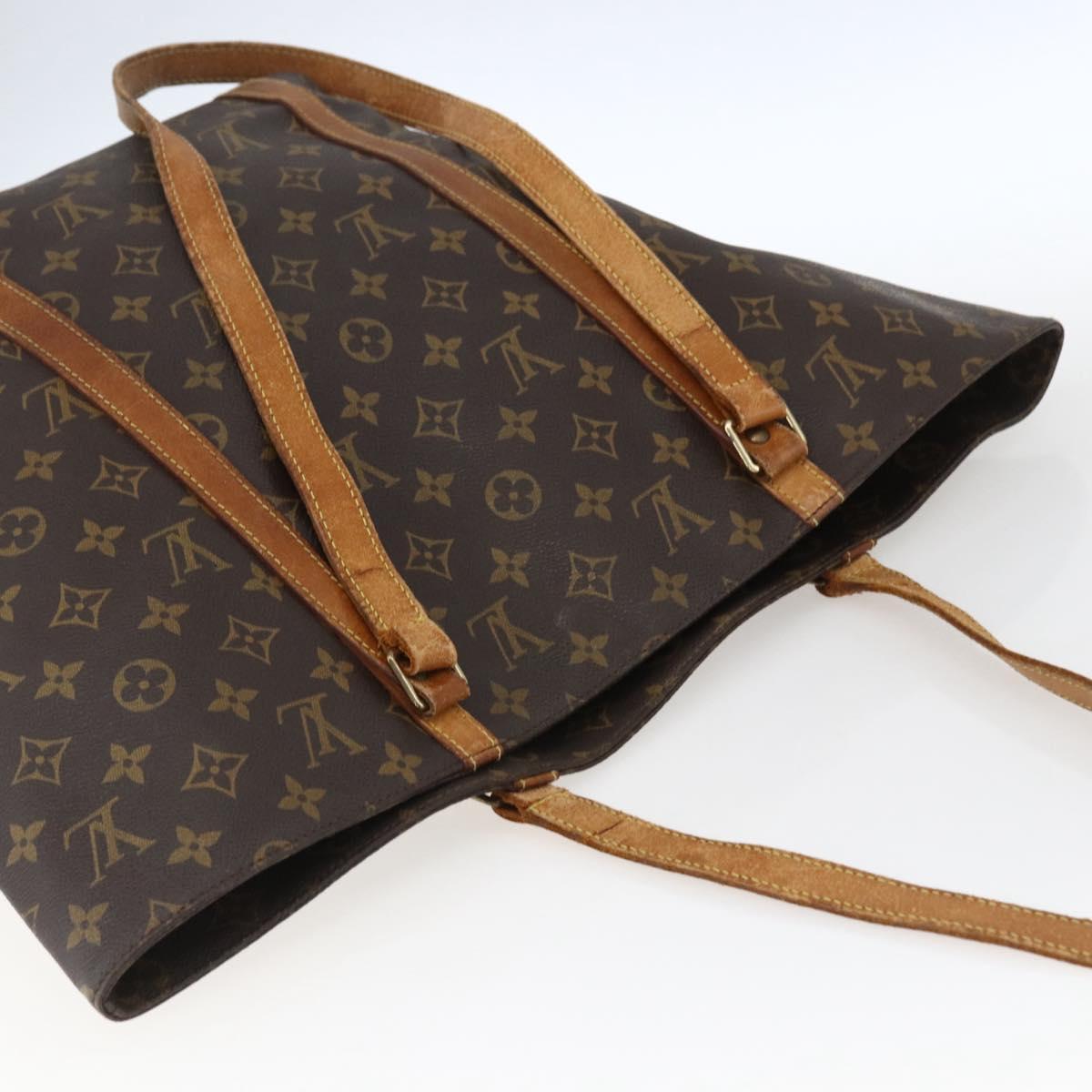 LOUIS VUITTON Monogram Sac Shopping Tote Bag M51108 LV Auth 169996