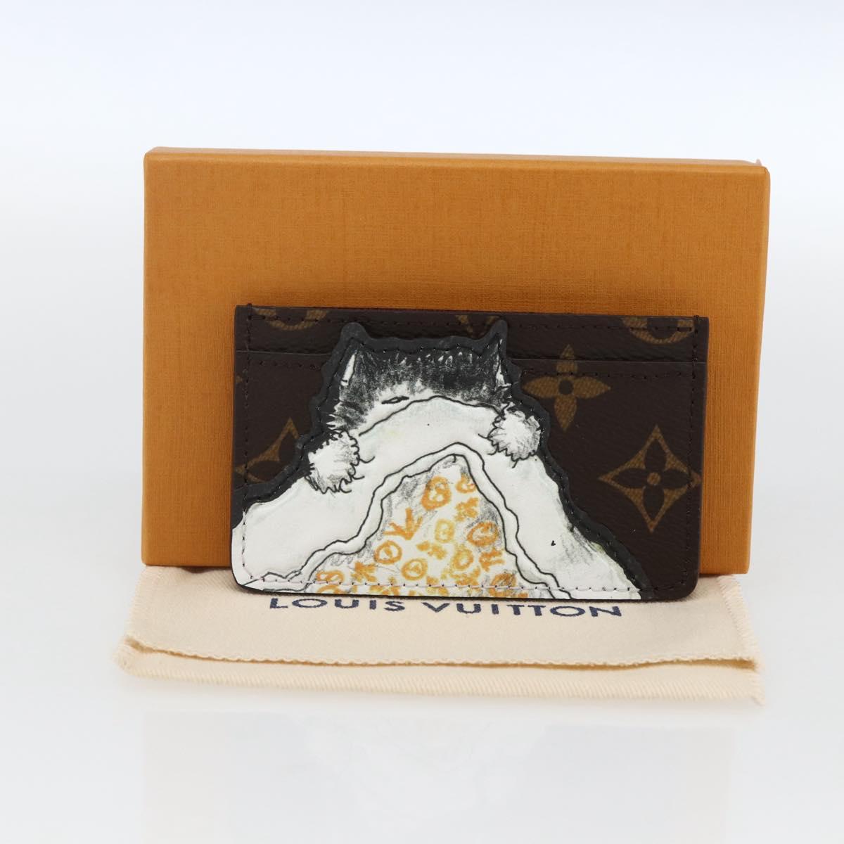 LOUIS VUITTON Catgram Porte Cartes Catnap Card Case M15155 LV Auth 170015SM