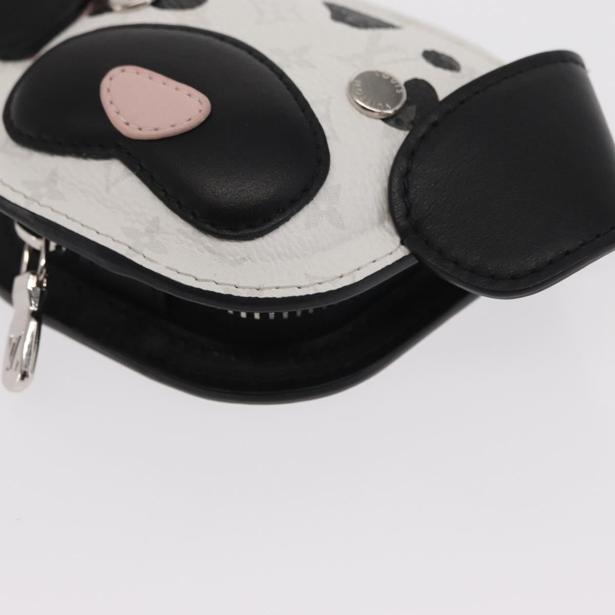 LOUIS VUITTON Monogram LV Dog Bag Charm Bag Charm White M02273 LV Auth 170016SM