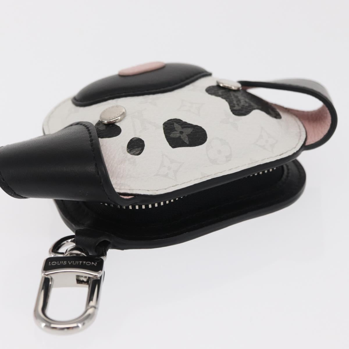 LOUIS VUITTON Monogram LV Dog Bag Charm Bag Charm White M02273 LV Auth 170016SM