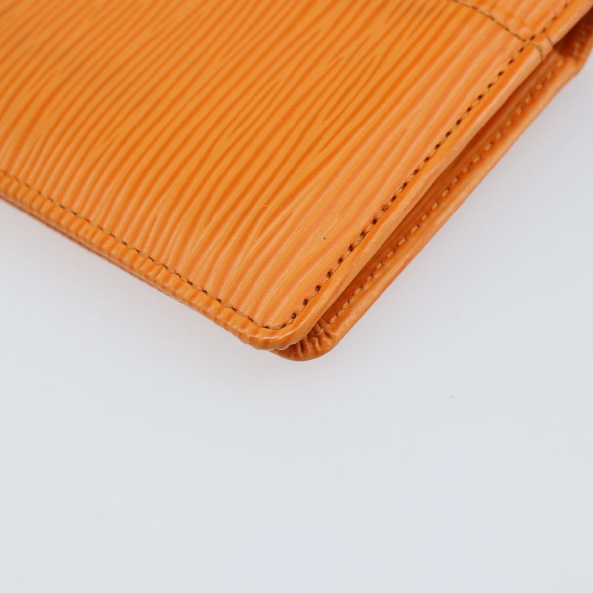 LOUIS VUITTON Epi Organizer De Poch Card Case Orange M6358H LV Auth 170018