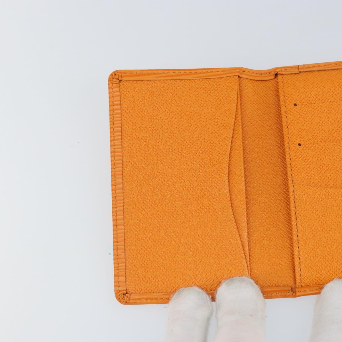 LOUIS VUITTON Epi Organizer De Poch Card Case Orange M6358H LV Auth 170018