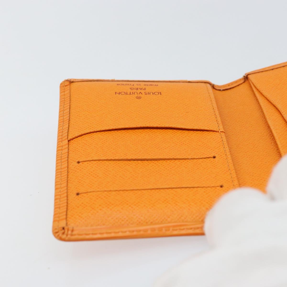 LOUIS VUITTON Epi Organizer De Poch Card Case Orange M6358H LV Auth 170018