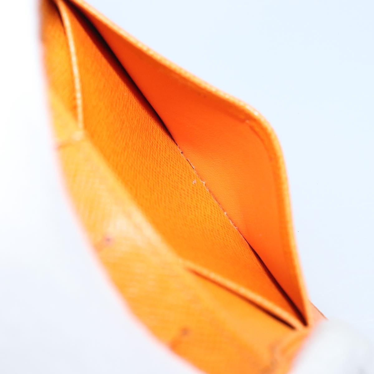 LOUIS VUITTON Epi Organizer De Poch Card Case Orange M6358H LV Auth 170018