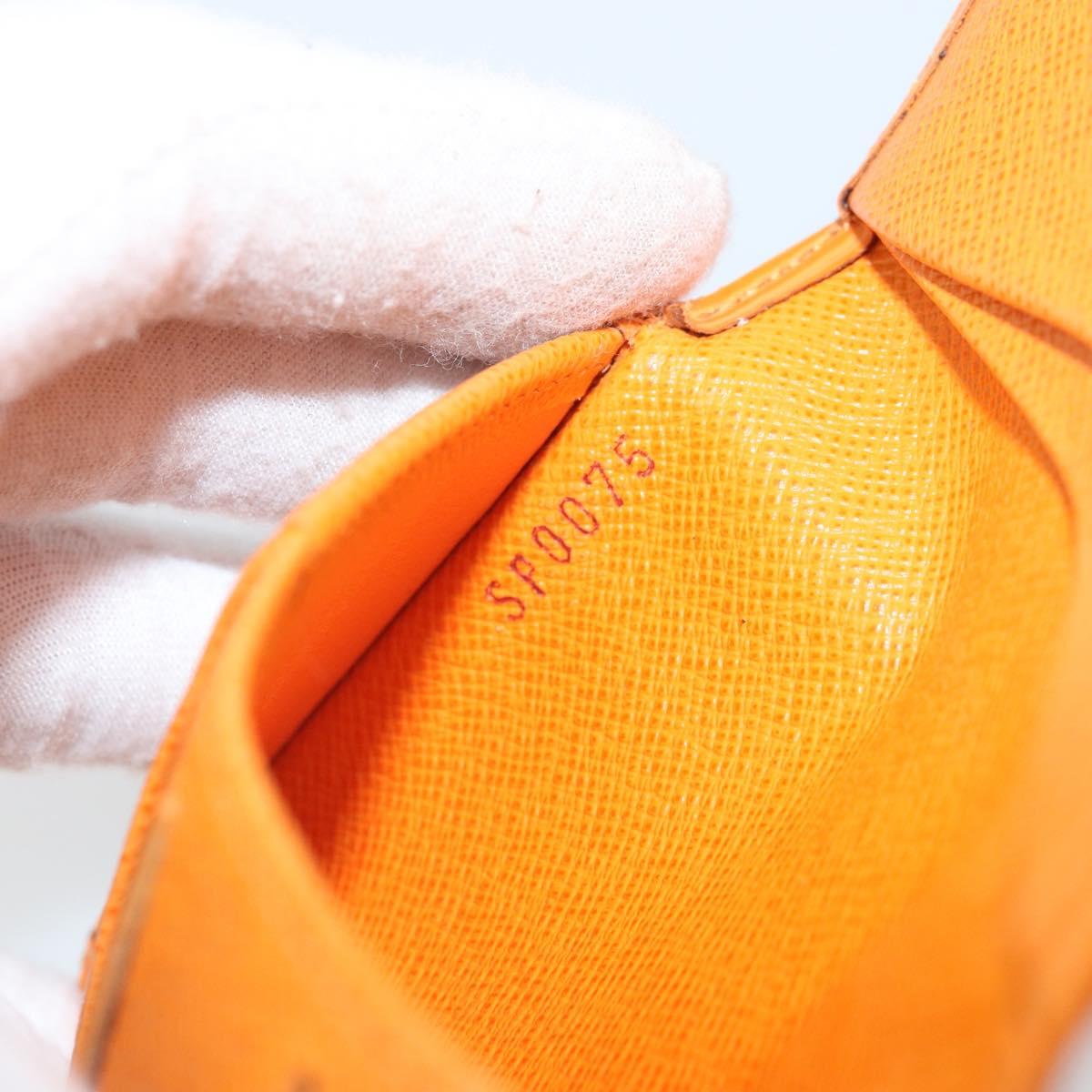 LOUIS VUITTON Epi Organizer De Poch Card Case Orange M6358H LV Auth 170018