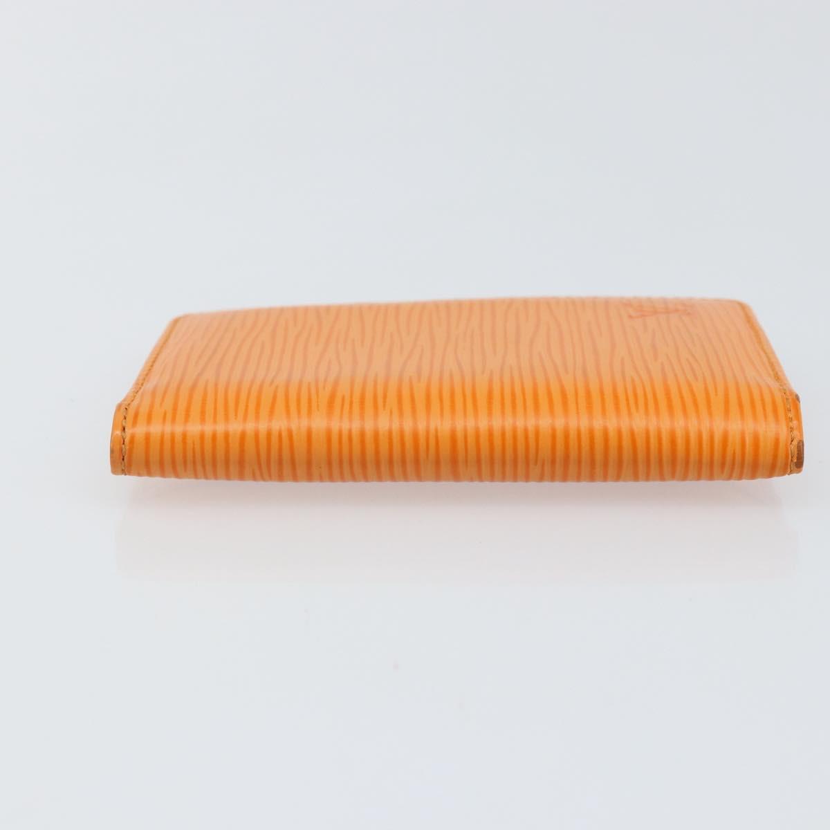 LOUIS VUITTON Epi Organizer De Poch Card Case Orange M6358H LV Auth 170018