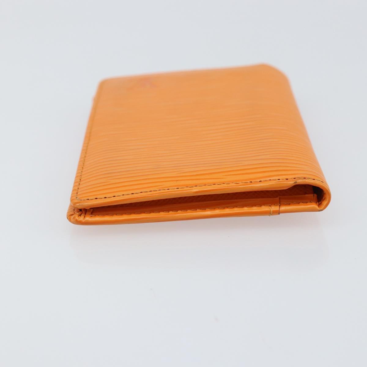 LOUIS VUITTON Epi Organizer De Poch Card Case Orange M6358H LV Auth 170018