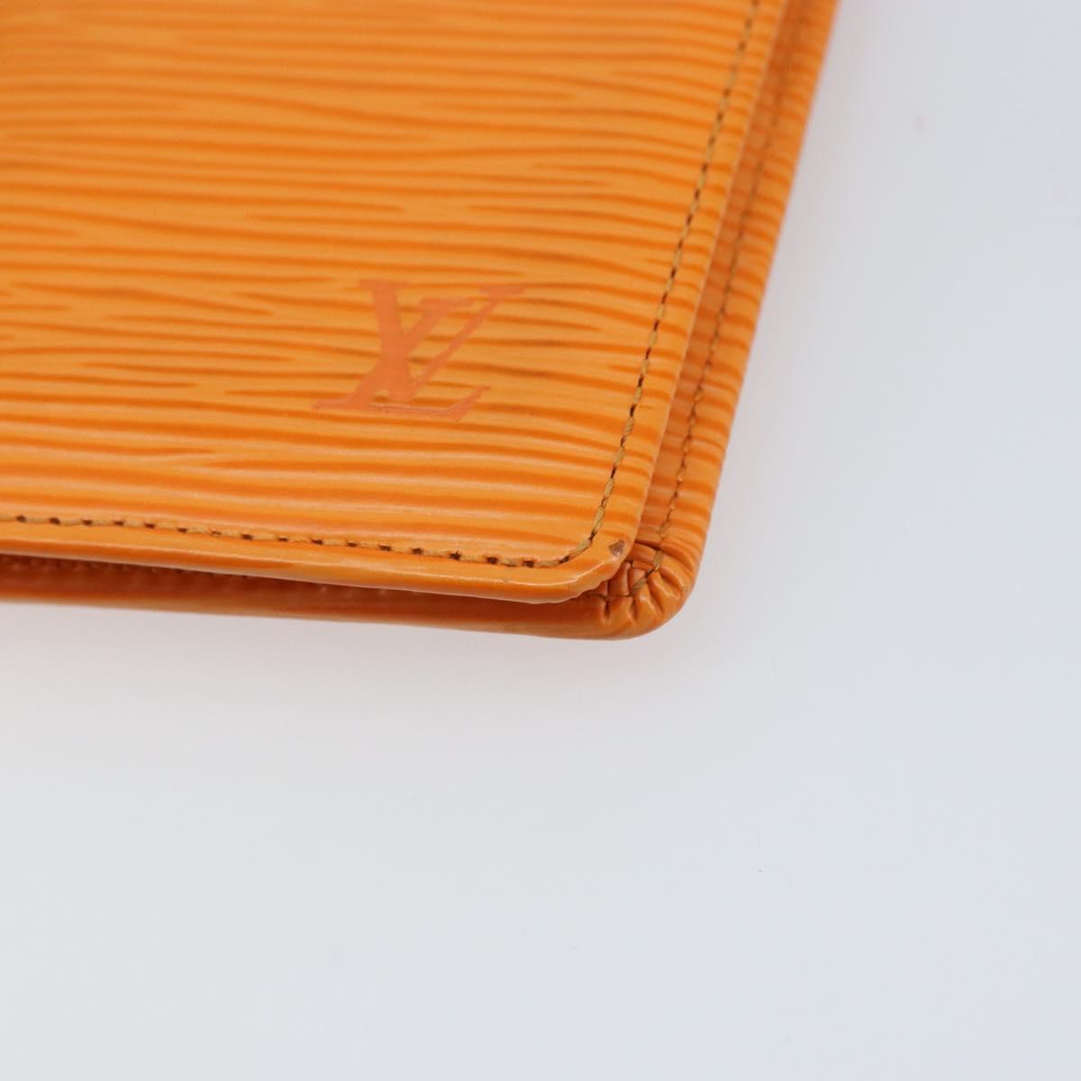 LOUIS VUITTON Epi Organizer De Poch Card Case Orange M6358H LV Auth 170018