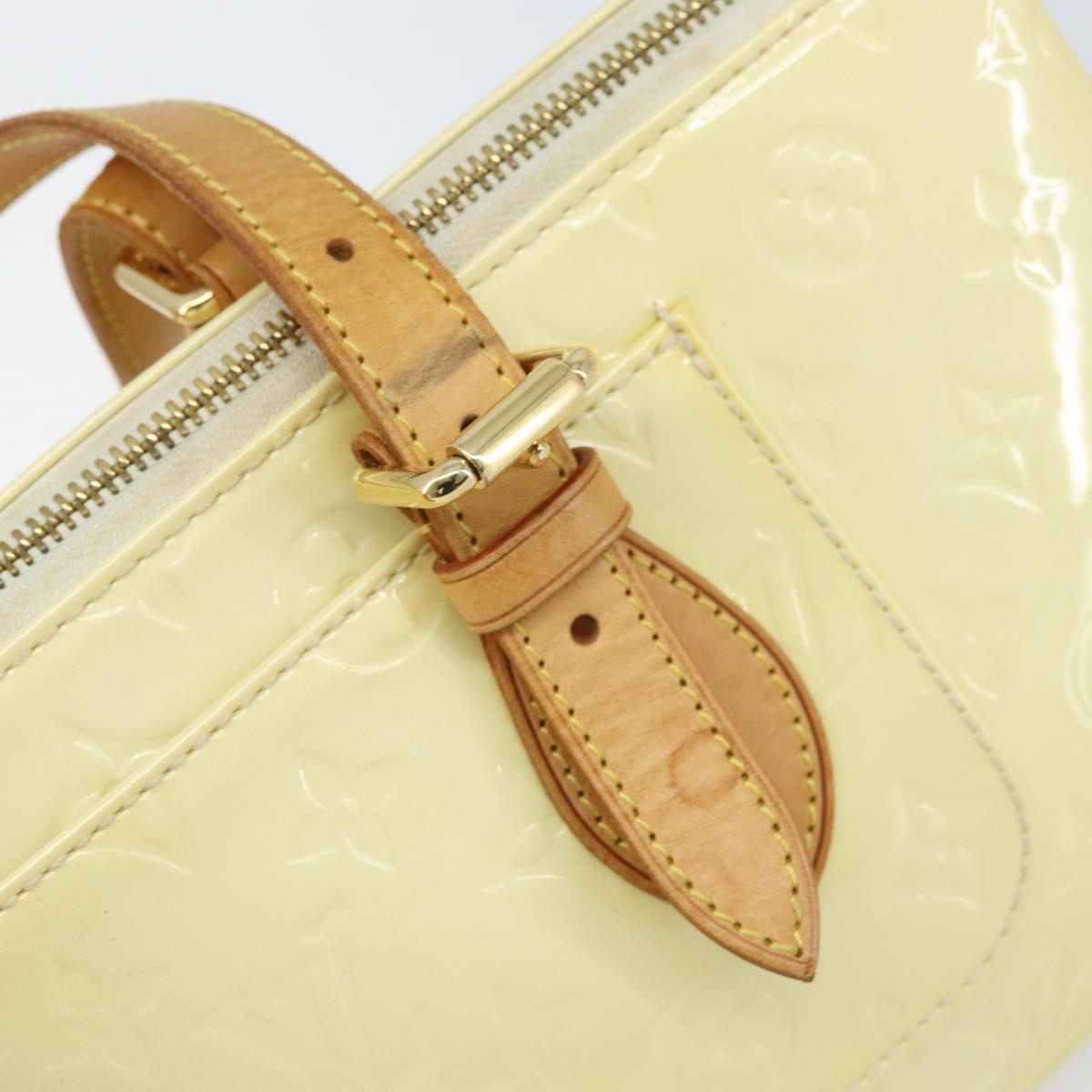 LOUIS VUITTON Monogram Vernis Rosewood Avenue Bag Perle M93508 LV Auth 170052A