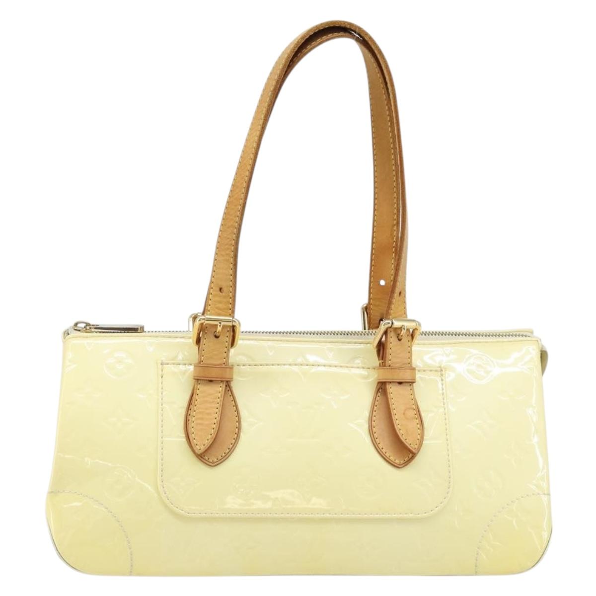 LOUIS VUITTON Monogram Vernis Rosewood Avenue Bag Perle M93508 LV Auth 170052A