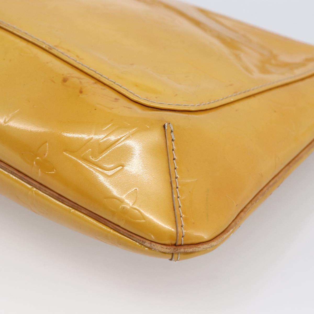 LOUIS VUITTON Monogram Vernis Thompson Street Bag Beige M91301 LV Auth 170059