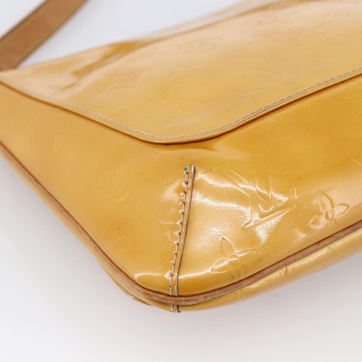 LOUIS VUITTON Monogram Vernis Thompson Street Bag Beige M91301 LV Auth 170059