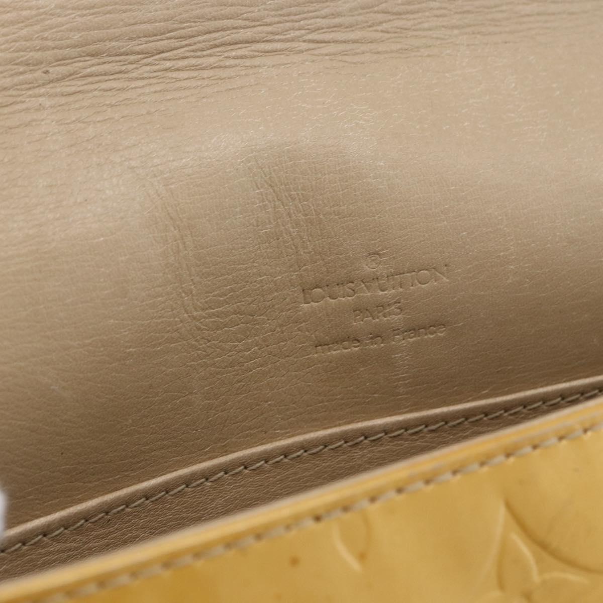LOUIS VUITTON Monogram Vernis Thompson Street Bag Beige M91301 LV Auth 170059