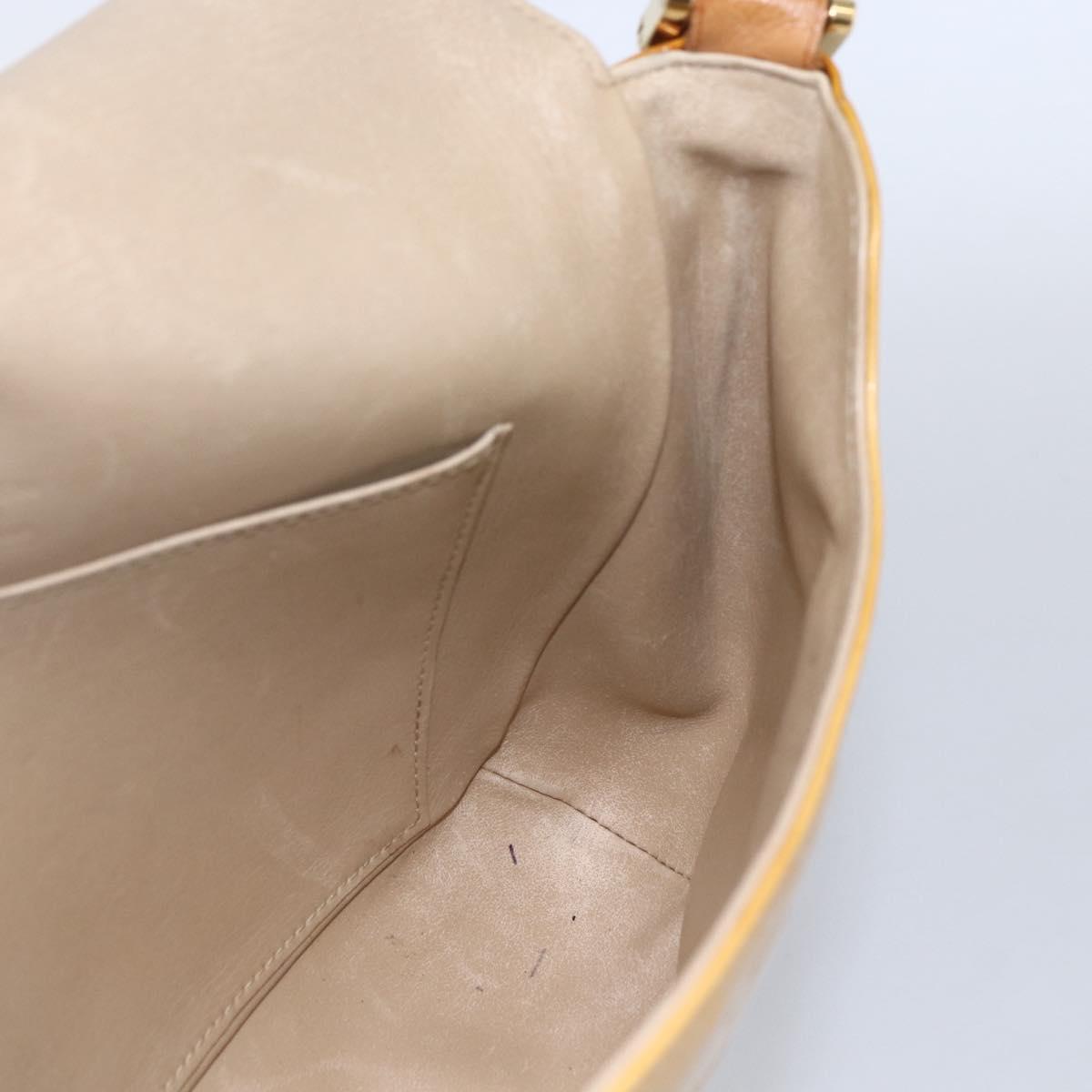 LOUIS VUITTON Monogram Vernis Thompson Street Bag Beige M91301 LV Auth 170059