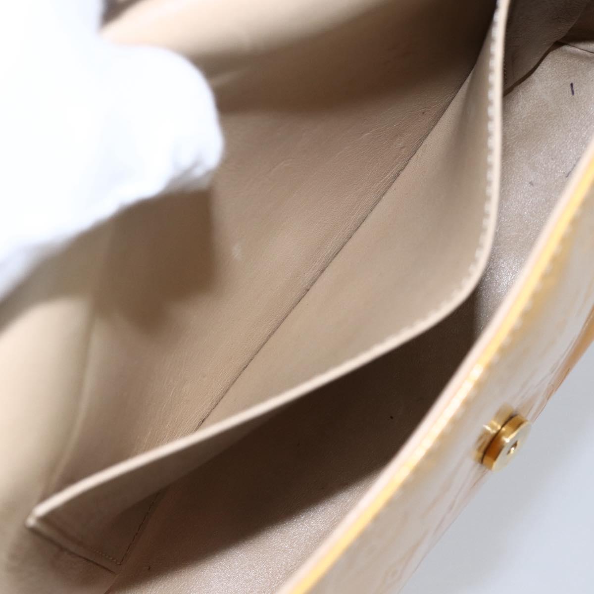 LOUIS VUITTON Monogram Vernis Thompson Street Bag Beige M91301 LV Auth 170059