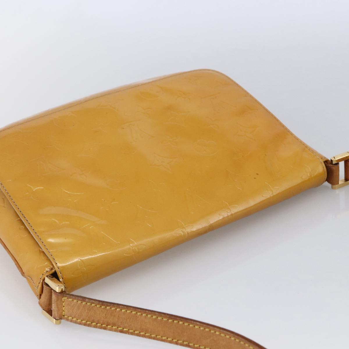 LOUIS VUITTON Monogram Vernis Thompson Street Bag Beige M91301 LV Auth 170059
