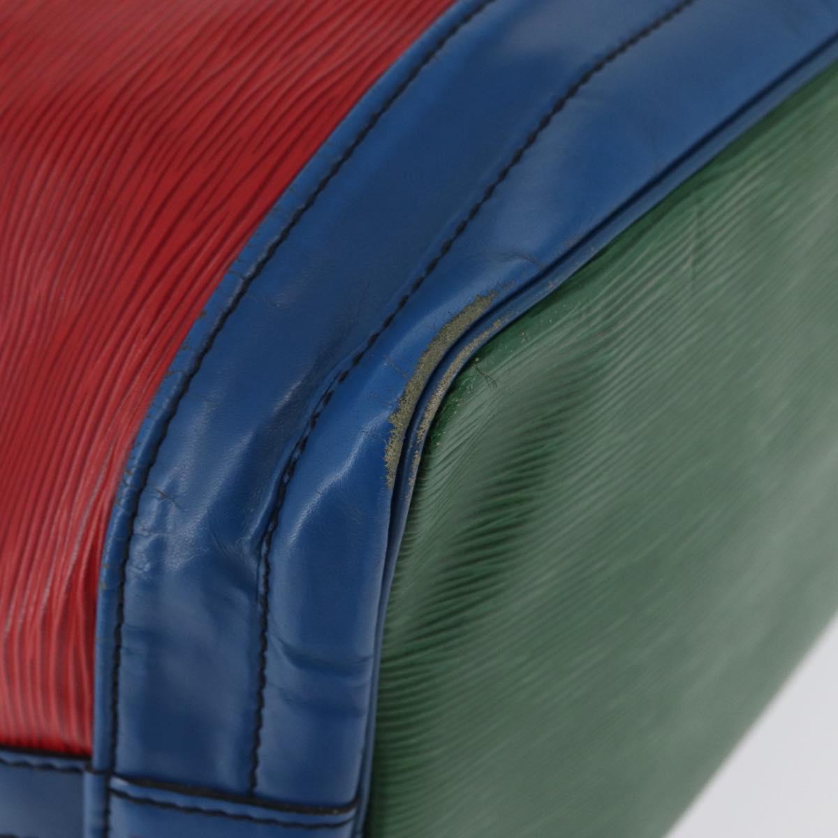 LOUIS VUITTON Epi Noe Shoulder Bag Tricolor Red Blue M44084 LV Auth 170061
