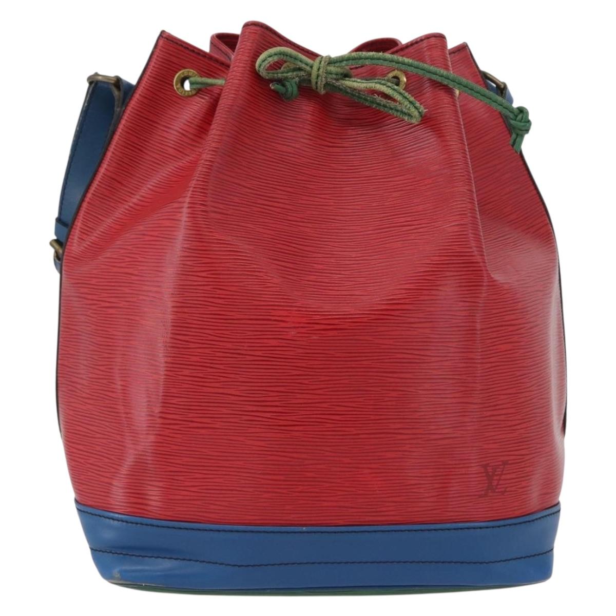 LOUIS VUITTON Epi Noe Shoulder Bag Tricolor Red Blue M44084 LV Auth 170061
