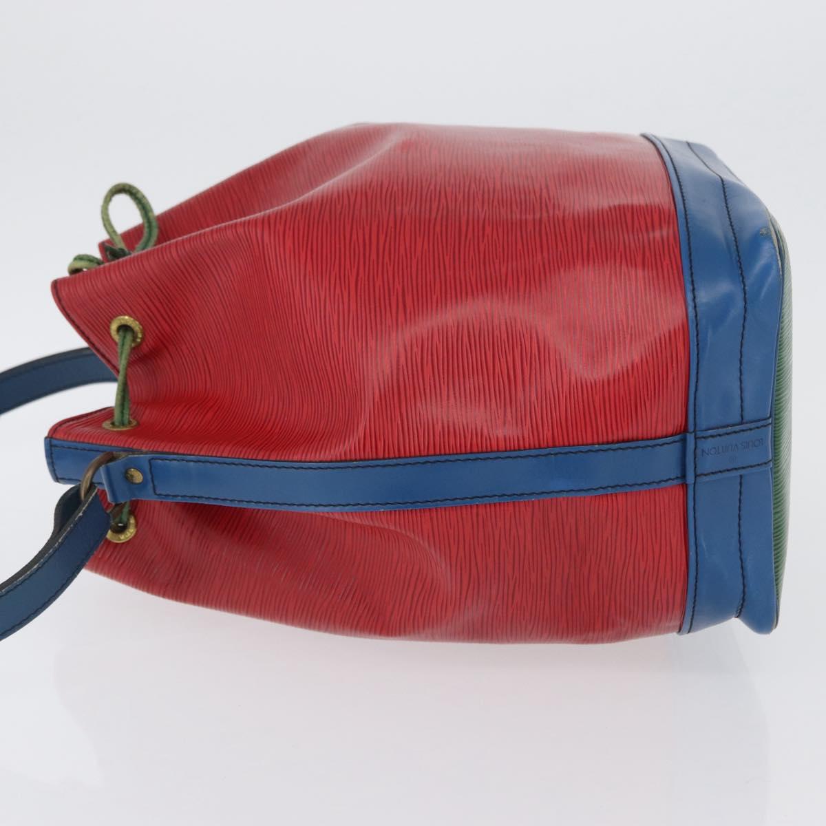 LOUIS VUITTON Epi Noe Shoulder Bag Tricolor Red Blue M44084 LV Auth 170061