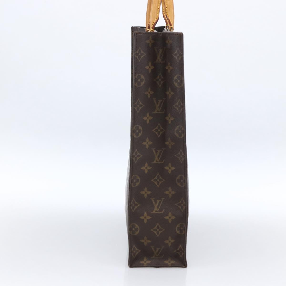 LOUIS VUITTON Monogram Sac Plat Hand Bag M51140 LV Auth 170062