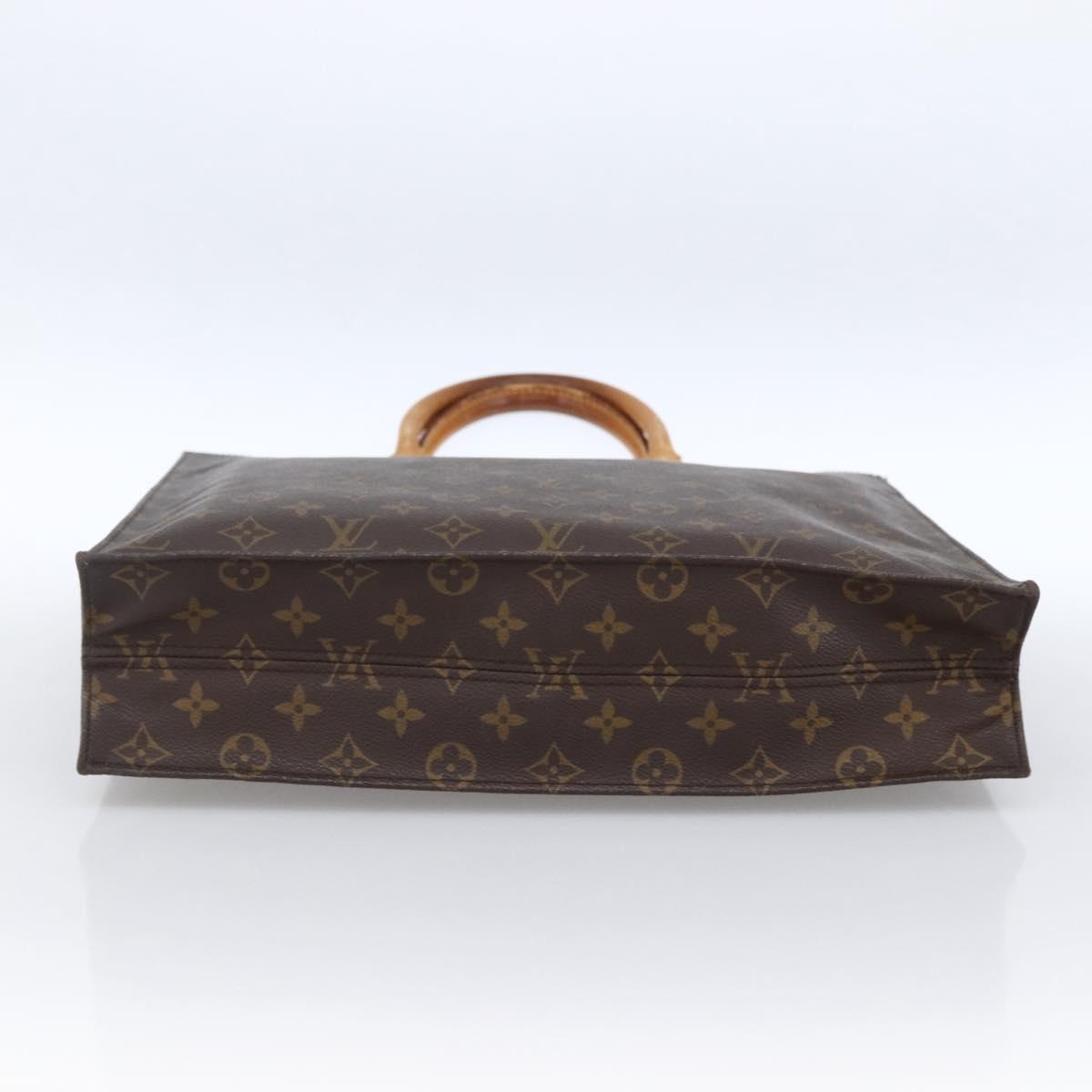 LOUIS VUITTON Monogram Sac Plat Hand Bag M51140 LV Auth 170063