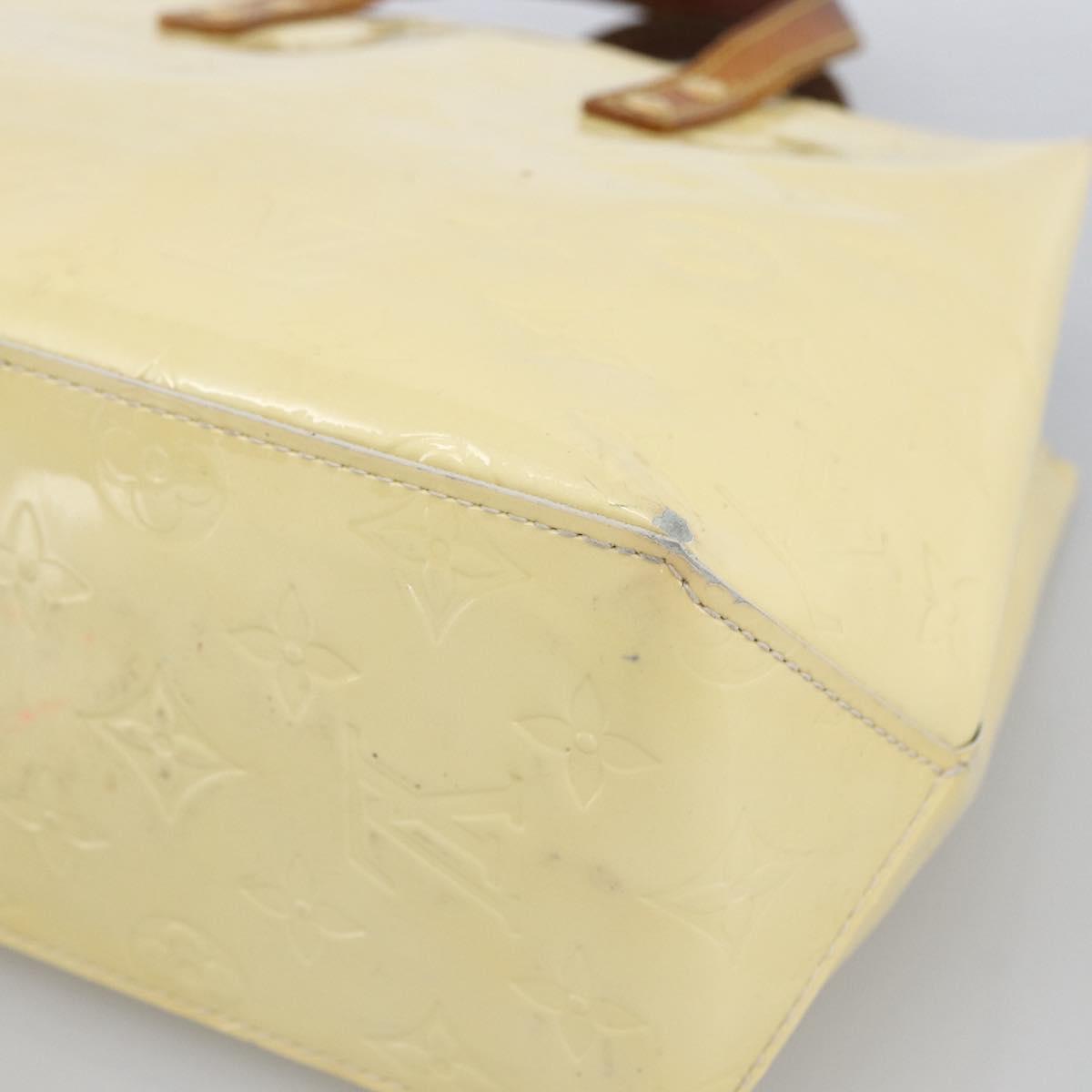 LOUIS VUITTON Monogram Vernis Reade PM Hand Bag Perle M91336 LV Auth 170088
