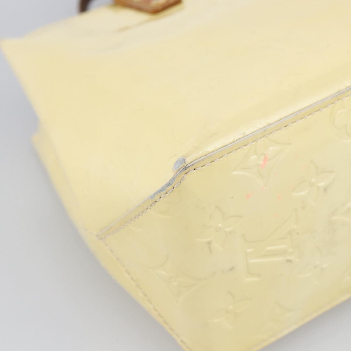LOUIS VUITTON Monogram Vernis Reade PM Hand Bag Perle M91336 LV Auth 170088