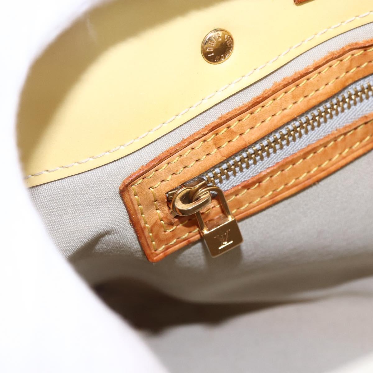 LOUIS VUITTON Monogram Vernis Reade PM Hand Bag Perle M91336 LV Auth 170088