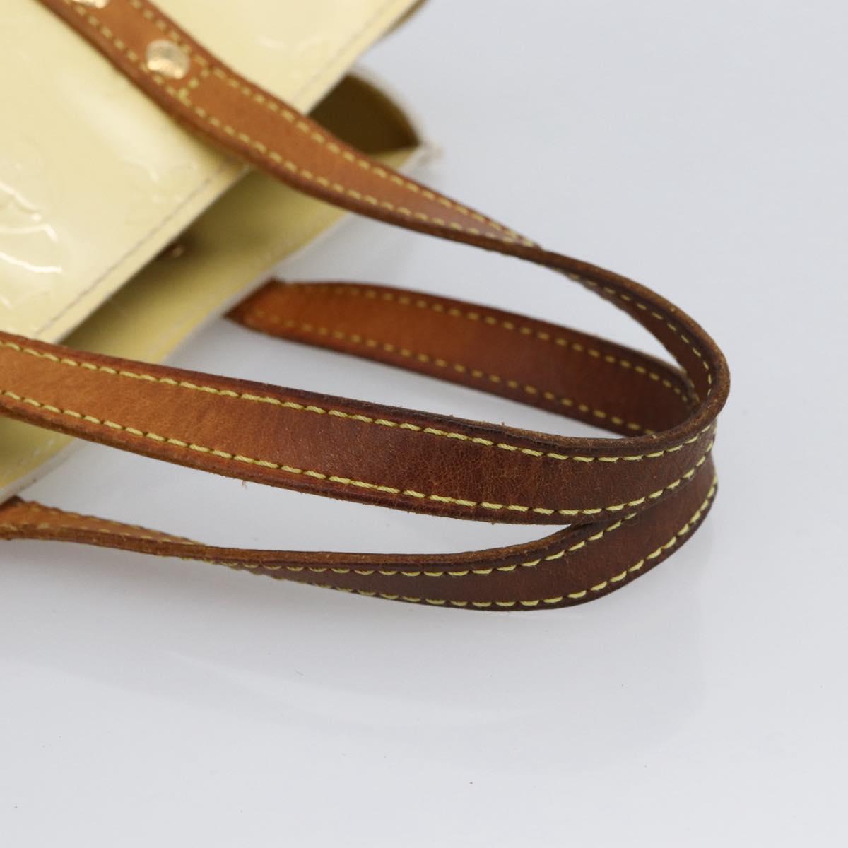 LOUIS VUITTON Monogram Vernis Reade PM Hand Bag Perle M91336 LV Auth 170088