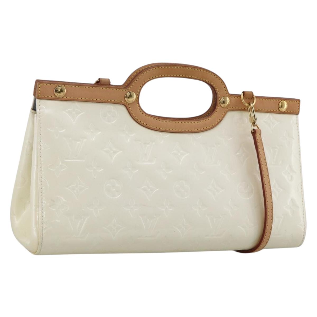 LOUIS VUITTON Monogram Vernis Roxbury Drive Bag 2Way Perle M91374 LVAuth 170092A