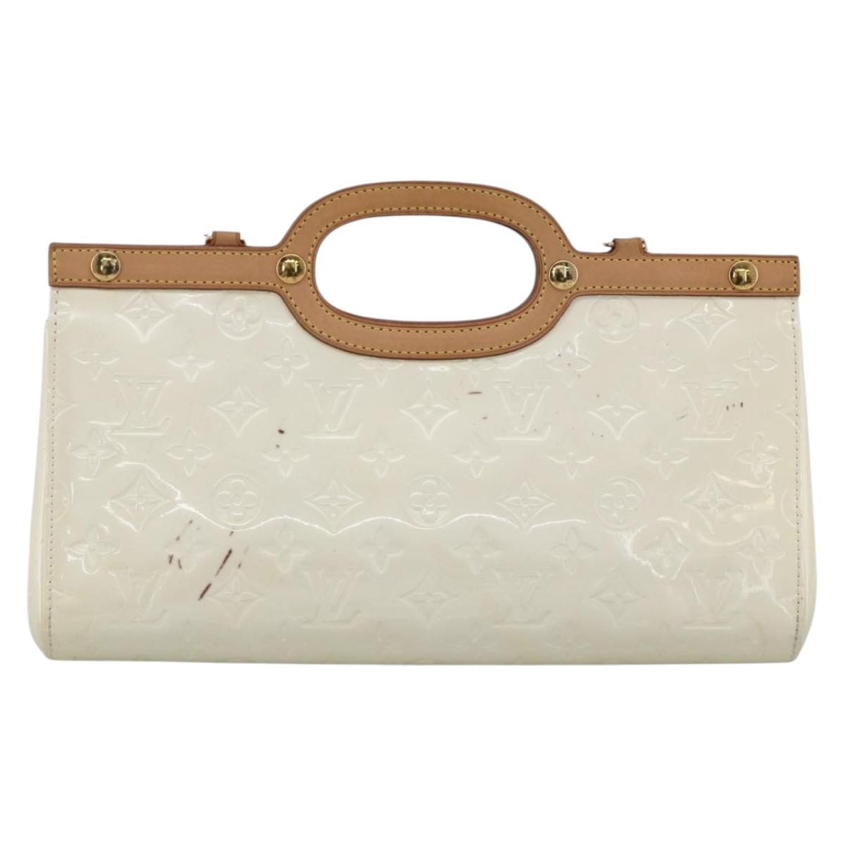 LOUIS VUITTON Monogram Vernis Roxbury Drive Bag 2Way Perle M91374 LVAuth 170092A