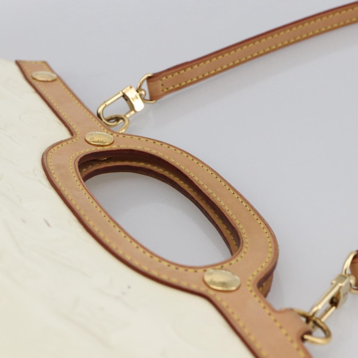 LOUIS VUITTON Monogram Vernis Roxbury Drive Bag 2Way Perle M91374 LVAuth 170092A