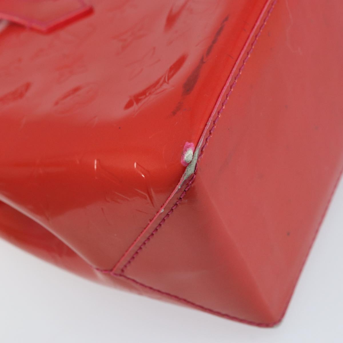 LOUIS VUITTON Monogram Vernis Wilshire Boulevard Bag Rose Pop M93643 Auth 170093