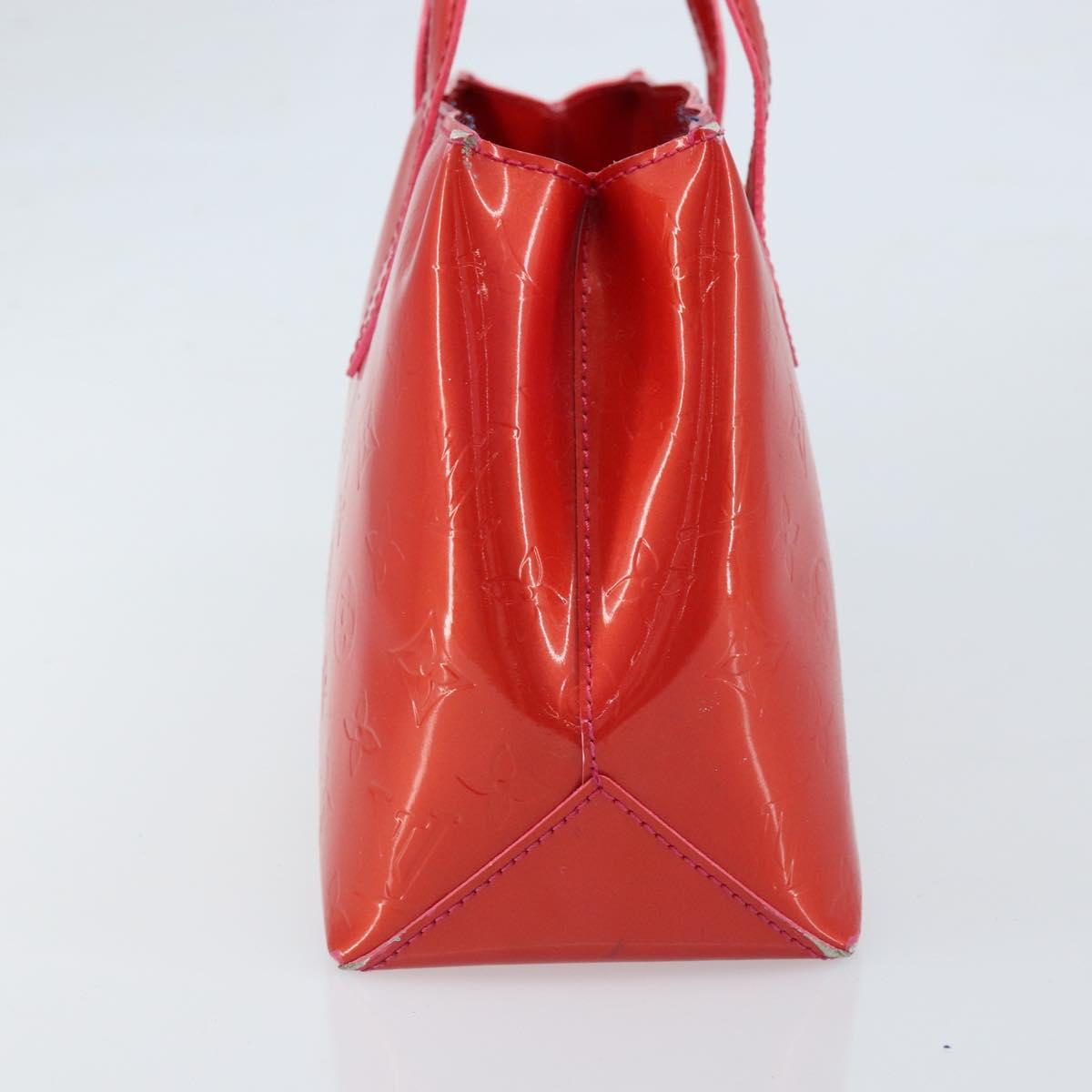 LOUIS VUITTON Monogram Vernis Wilshire Boulevard Bag Rose Pop M93643 Auth 170093