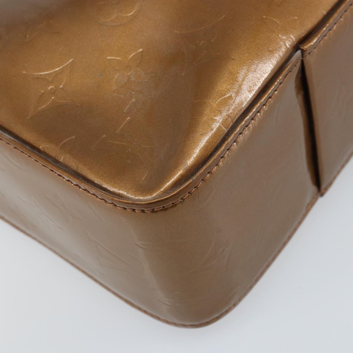 LOUIS VUITTON Monogram Vernis Columbus Tote Bag Bronze M91134 LV Auth 170094