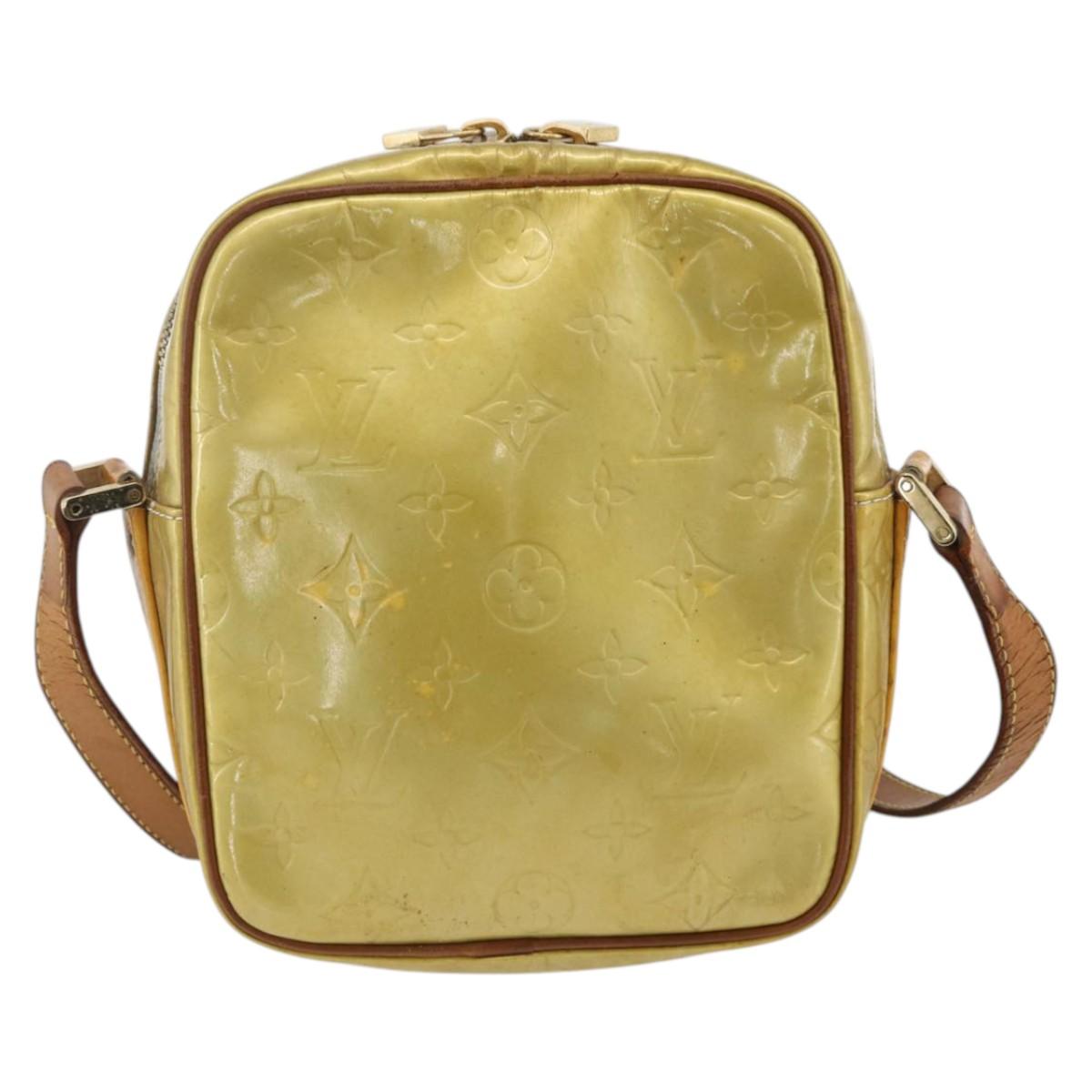 LOUIS VUITTON Monogram Vernis Wooster Shoulder Bag Gris M91036 LV Auth 170095