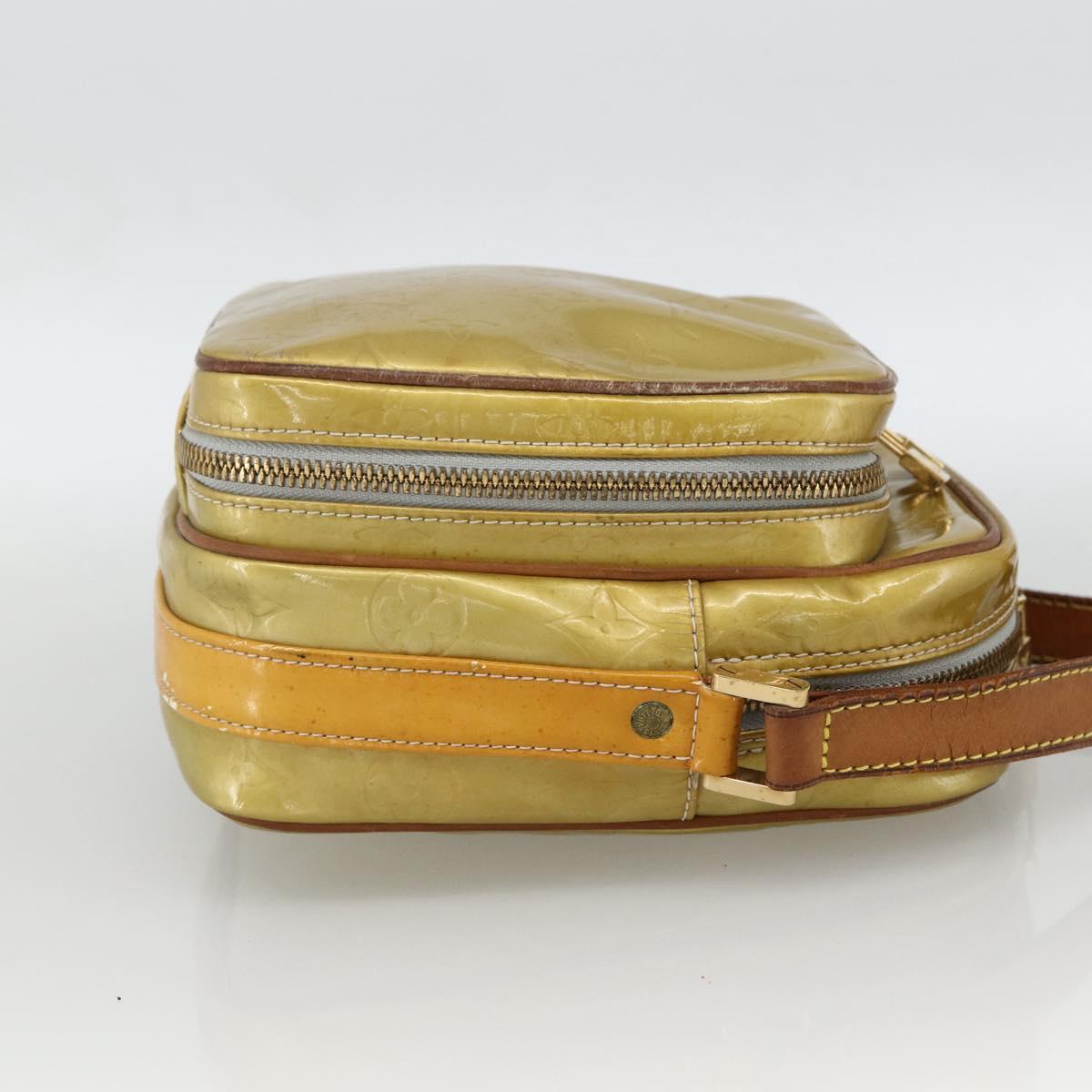 LOUIS VUITTON Monogram Vernis Wooster Shoulder Bag Gris M91036 LV Auth 170095