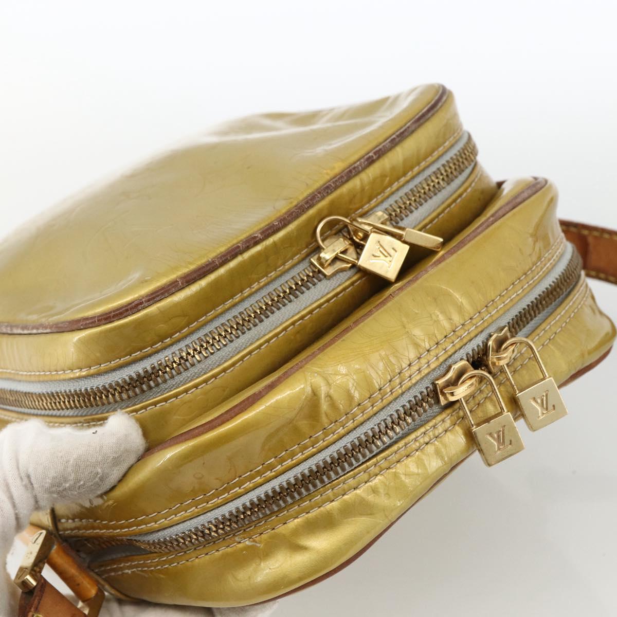 LOUIS VUITTON Monogram Vernis Wooster Shoulder Bag Gris M91036 LV Auth 170095