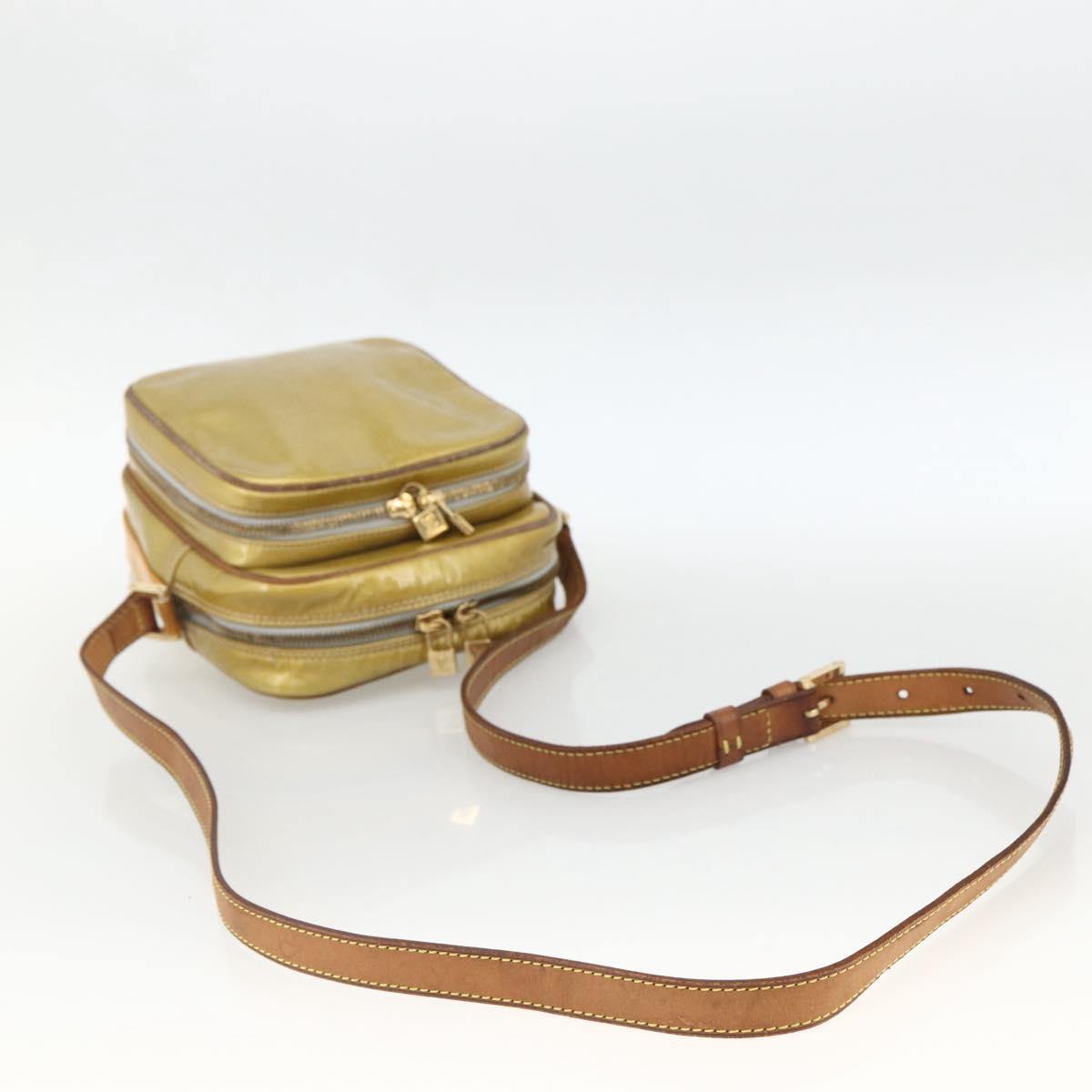 LOUIS VUITTON Monogram Vernis Wooster Shoulder Bag Gris M91036 LV Auth 170095